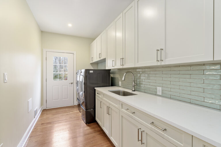 Haverford butler's pantry view toward exterior door