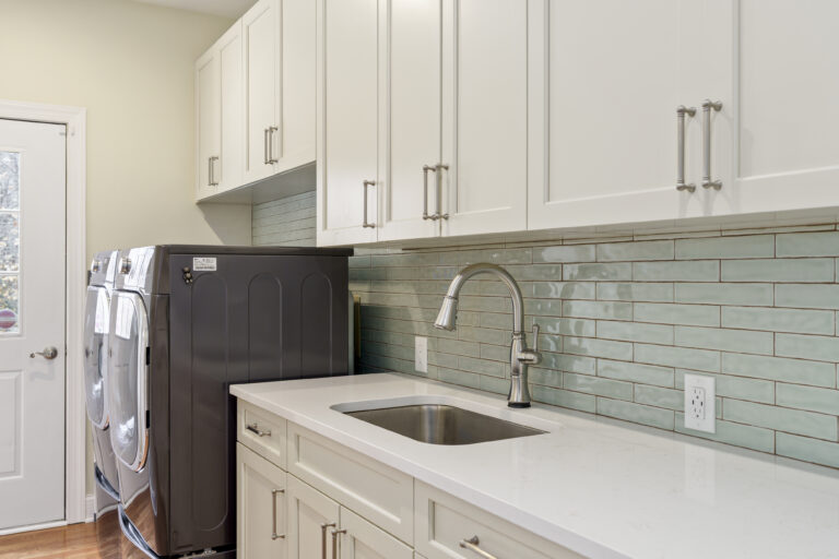 Haverford butler's pantry with sink and laundry