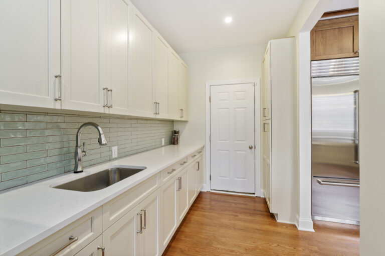Haverford butler's pantry view toward garage door